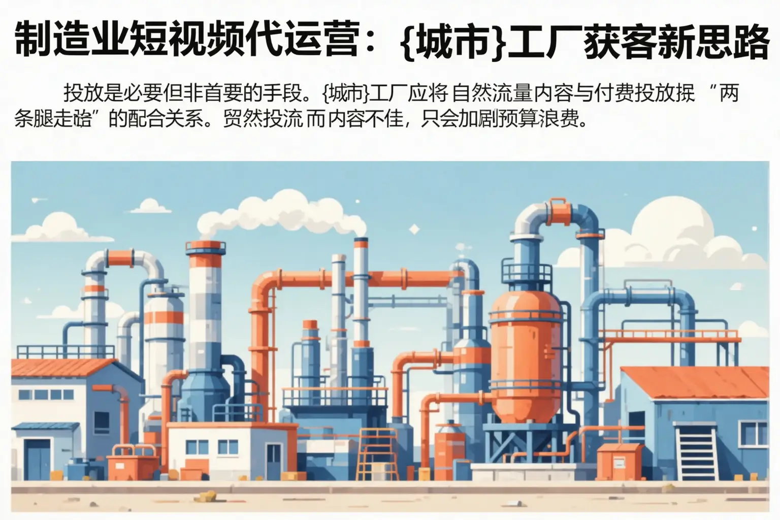 制造业短视频代运营：城口工厂获客新思路